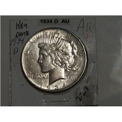 1934-D PEACE DOLLAR