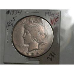 1934-S PEACE DOLLAR