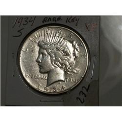 1934-S PEACE DOLLAR