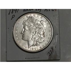 1891-P MORGAN DOLLAR