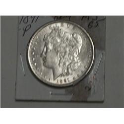 1891-P MORGAN DOLLAR