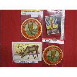 Collectible Decals, New Zealand 1939-1940 Centennial Exhibition Label, & 1880's French Trade Card