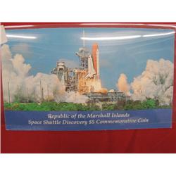 Republic Of The Marshall Islands Space Shuttle Discovery $5 Commemorative Coin