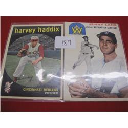 Harvey Haddix & Jerry Lane Trading Cards