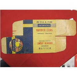 Vintage Sweet Alabama Creamery Butter One Pound Paper Box