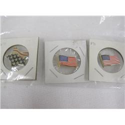 3 American Pins
