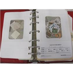 Book Full of a Collection of International Stamps