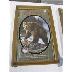 Hamm's Beer Mirror 1993 Brown Bear