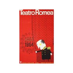 TEATRO ROMEA. FESTIVALES DEL CENTENARIO. GIRALT MIRACLE. 1964. 98x63cm. (38x25in.). Litografí