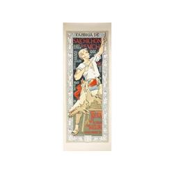 SALCHICHON DE VICH. RIQUER, A. DE. 1896. 197x77cm. (77,5x30,2in.). Litografía. A. Entelado. P