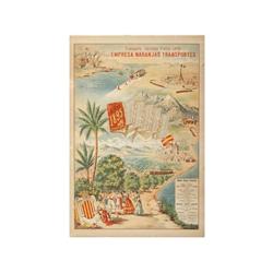 EMPRESA NARANJAS TRANSPORTES. 1895. 66x44,5cm. (26x17,5in.). Litografía. B. PUBLICIDAD.