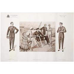 LA CONFIANZA. SOCIEDAD MUTUA DE MAESTROS SASTRES DE BARCELONA. SABATE, P. 1919. 45x66cm. (18x