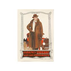 GABANES IMPERIO SON LOS PREFERIDOS. (1930 CA.). 111x77cm. (44x30,5in.). Litografía. A-. Entel