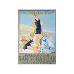 BALNEARIO SAN SEBASTIAN. BARCELONA. (1920 CA.). 70x50cm. (27,5x19,5in.). A-. Pequeña rasgadur