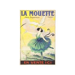 LA MOUETTE ANIS SUPERIEUR. VION, RAOUL. (1920 CA.). 115x77cm. (45,2x30,2in.). Litografía. B+.