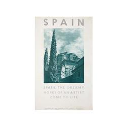 SPAIN. THE DREAMY HOPES OF AN ARTIST COME TO LIFE. NAVARRA. (1930 CA.). 100x62cm. (39x24in.).