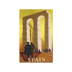 SPAIN. DELPLY. (1950 CA.). 100x62cm. (40x24in.). Litografía. B+. TURISMO. ESPAÑA.