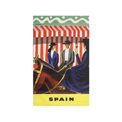 SPAIN. GEORGET, GUY. (1950 CA.). 100x62cm. (40x24in.). Litografía. B-. TURISMO. ESPAÑA.
