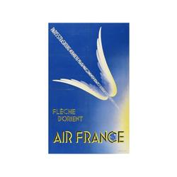 AIR FRANCE, FLECHE D´ORIENT. GARRETO. 1936. 100x61,5cm. (39,5x24,2in.). Litografía. B+. Entel