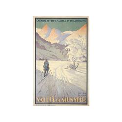 CHEMINS DE FER DE L´ALSACE ET DE LORRAINE. VALLÉE DE MUNSTER. BLUNER, LUCIEN. (1920 CA.). 100