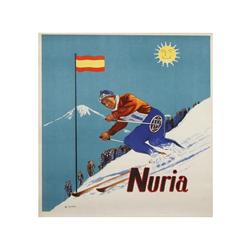 NURIA. PERES, J. (1940 CA.). 49x45cm. (19x17,5in.). Litografía. A. ESQUI.