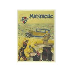 MARQUETTE FABRICADO POR BUICK. (1925 CA.). 100x70cm. (40x27in.). Litografía. B. Diversas rest