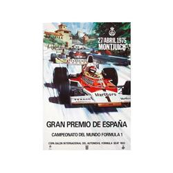 GRAN PREMIO DE ESPAÑA. CAMPEONATO DEL MUNDO FORMULA 1. 27/ABRIL 1975. 1975. 100x67cm. (39x26i