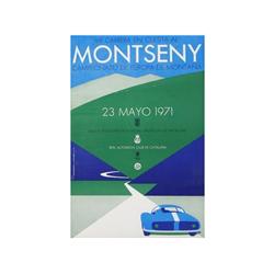 VII CARRERA EN CUESTA AL MONTSENY. CAMPEONATO DE EUROPA DE MONTAÑA. 1971. 60x42,5cm. (24x16,5