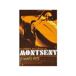 IX CARRERA EN CUESTA AL MONTSENY. Campeonato de Europa de montaña 21 mayo 1972. 1972. 60x39cm