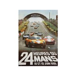 24 HEURES DU MANS 18 ET 19 JUIN 1966. 1966. 58x40cm. (23x15in.). offset. A. AUTOMÓVILES.