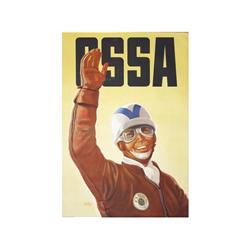 OSSA. RIERA ROJAS. 1950. 100x70cm. (40x27in.). Offset. A-. MOTOCICLETAS.
