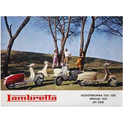LAMBRETTA. 1967. 55x73cm. (21,5x29in.). Offset. A-. MOTOCICLETAS.