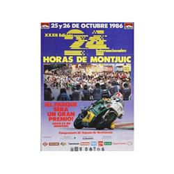 XXXII EDICION INTERNACIONAL 24 HORAS DE MONTJUIC. 1986. 69x50cm. (27x19,5in.). Offset. A-. MO