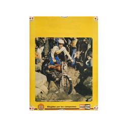 MONTESA CAMPEONA DEL MUNDO DE TRIAL 1980. 1980. 68x49cm. (27x19in.). Offset. A-Adhesivos en.