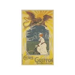 CICLES GRIFFON. MISTI. (1900 CA.). 157,5x91cm. (62x36in.). Litografía. A-. Entelado. BICICLET