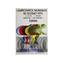 CAMPEONATOS MUNDIALES DE CICLISMO 1973. 1973. 100x70cm. (40x27in.). Offset. A-. DEPORTES.