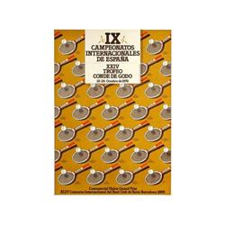 IX CAMPEONATOS INTERNACIONALES DE ESPAÑA. XXIV TROFEO CONDE DE GODO. 1976. 62x43,5cm. (24x17,