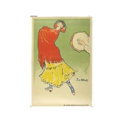 BAILARINA ESPAÑOLA. WIDHOPFF. (1905 CA.). 129x86 cm. (51x34in.). Litografía. A-. Entelado. ES