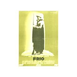 EN EL FRENTE HACE FRIO. COMPANYS. 1939. 100x70cm. (40x27in.). Litografía. B+. Entelado. GUERR