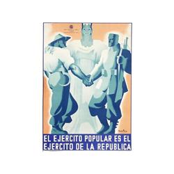 EL EJERCITO POPULAR ES EL EJERCITO DE LA REPUBLICA. PARRILLA. (1937 CA.). 100x70cm. (40x27in.