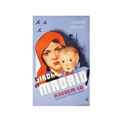 PRIMER DE MARÇ. DIADA DE MADRID. AJUDEM-LO!. (1937 CA.). 100x70cm. (39x27,5in.). Litografía.