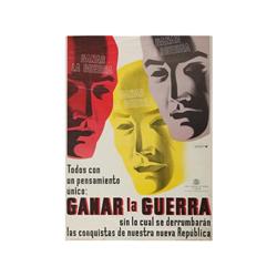 GANAR LA GUERRA. MELENDRERAS. (1937 CA.). 100x70cm. (40x27in.). Litografía. B+. Entelado. GUE