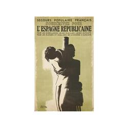 SECOURS POPULAIRE FRANÇAIS SOUCRIVEZ POUR L´ESPAGNE REPUBLICAINE. COLIN, PAUL. (1938 CA.). 11