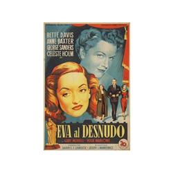 ALL ABOUT EVE. EVA AL DESNUDO. SOLIGO. 1950. 100x70cm. (40x27in.). Litogafía. B. Entel