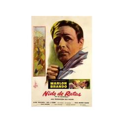 ON THE WATERFRONT. (Cartel Argentino). NIDO DE RATAS (LA LEY DEL SILENCIO). 1954. 110x