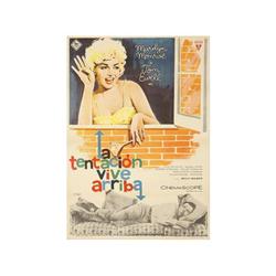 THE SEVEN YEAR ITCH. LA TENTACION VIVE ARRIBA. MAC. 1955. 99x69cm. (39x27in.). Offset.