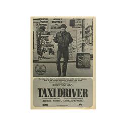 TAXIDRIVER. 1976. 100x70cm. (40x27in.). Offset. B+. Entelado. M. Scorsese, R. De Niro. COMEDI