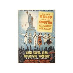 ON THE TOWN. UN DIA EN NUEVA YORK. 1949. 100x70cm. (40x27in.). Litografía. B+. Entelad