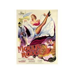 MOULIN ROUGE. (Cartel Francés.). MOULIN ROUGE. 1952. 164,5x125cm. (64,5x42in.). Litogr