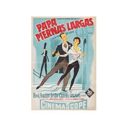 DADDY LONG LEGS. PAPA PIERNAS LARGAS. SOLIGO. 1955. 100x70cm. (40x27in.). Litografía.